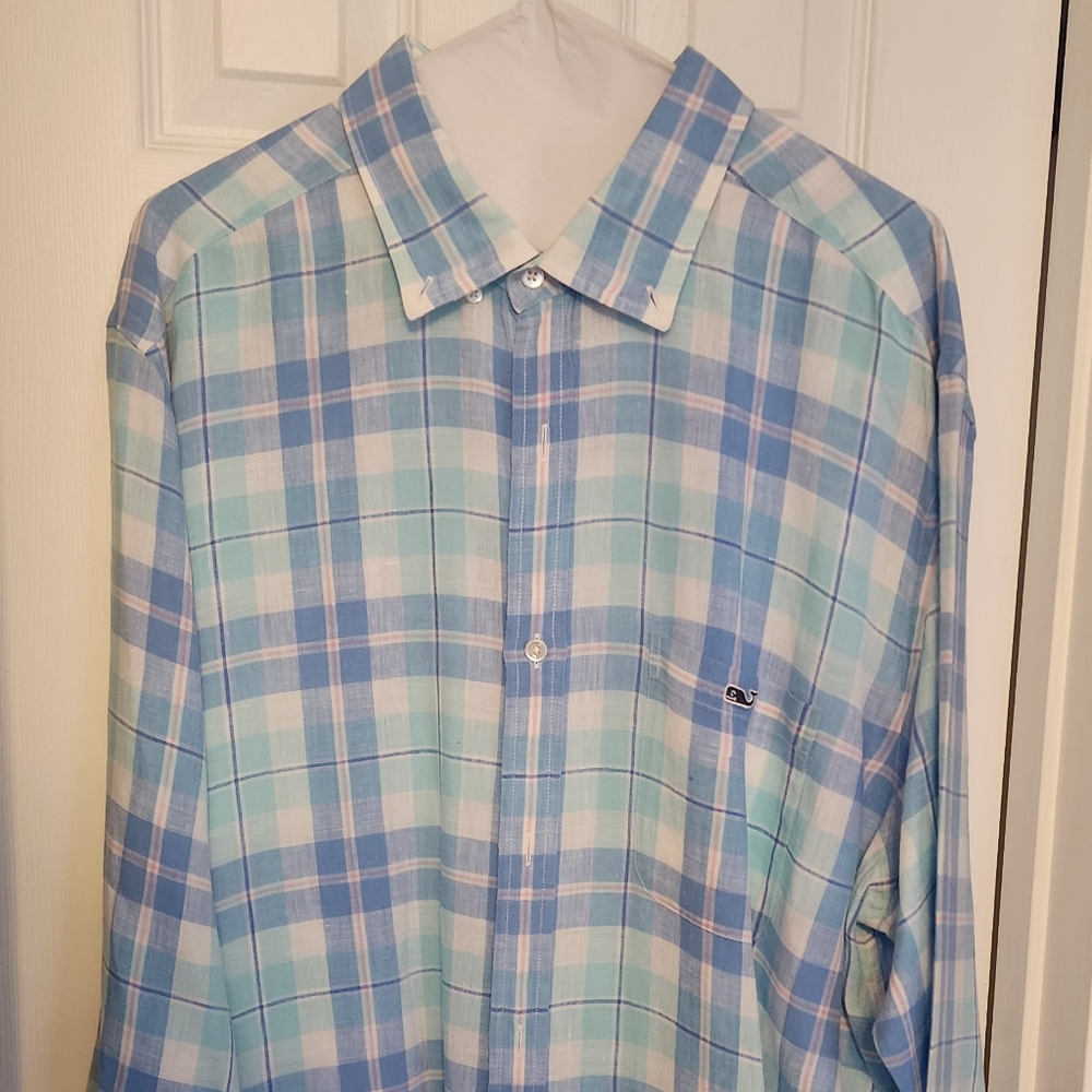 Vineyard Vines Classic Fit Linen Tucker Shirt